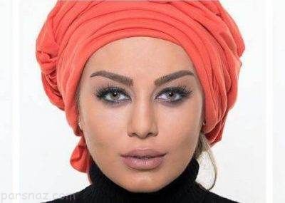 سحر قریشی مدلینگ تبلیغاتی لنز چشم رنگی شد