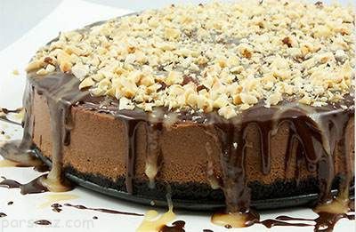 طرز تهیه چیز کیک شکلاتی بصورت آسان