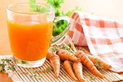 فواید مصرف یک لیوان آب هویج در طول شبانه روز