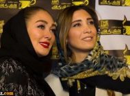 هنرمندان در افتتاحیه کافه بازیگر مشهور و دخترش