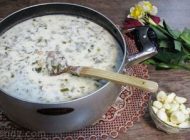 آموزش درست کردن آش دوغ اردبیل