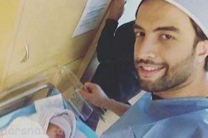 پسر بنیامین بهادری در آمریکا به دنیا آمد +عکس