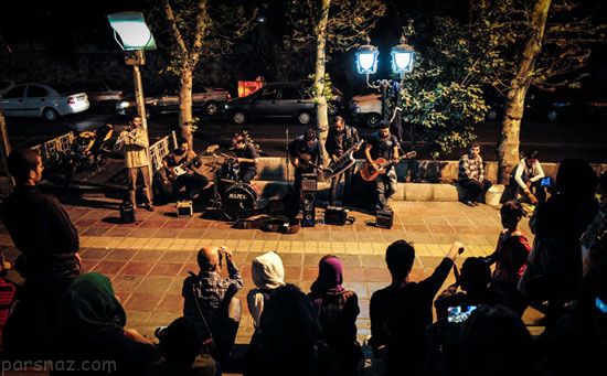 همراه با نوازندگان موسیقی خیابانی در تهران