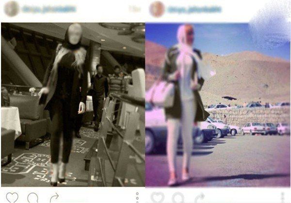 خودنمایی دختران خوش اندام ایرانی به عنوان مدل در نمایشگاه ها +عکس