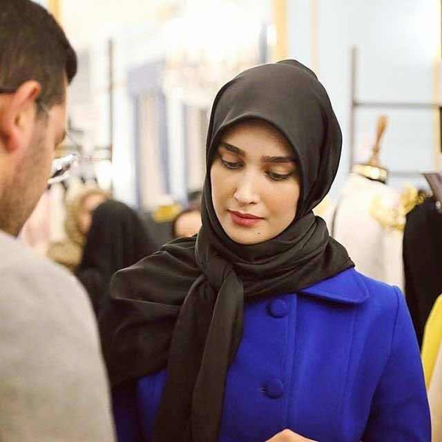 بیوگرافی سیده آناشید حسینی زیباترین مدل باحجاب ایرانی +عکس همسرش