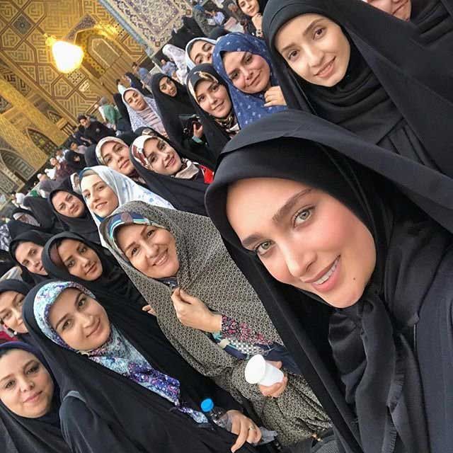 بیوگرافی سیده آناشید حسینی زیباترین مدل باحجاب ایرانی +عکس همسرش
