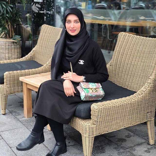 بیوگرافی سیده آناشید حسینی زیباترین مدل باحجاب ایرانی +عکس همسرش