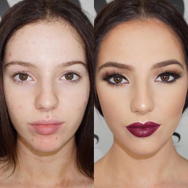 قدرت آرایش زنانه | تغییر چهره به سبک خانم ها | powerofmakeup#
