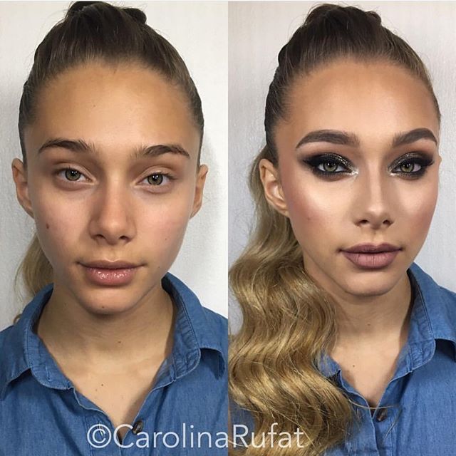 قدرت آرایش زنانه | تغییر چهره به سبک خانم ها | powerofmakeup#