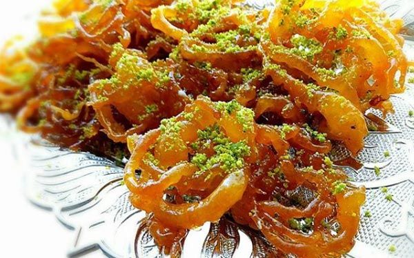 طرز تهیه زولبیا و بامیه به روش قنادی و مجلسی برای ماه رمضان + روش های تزیین مجلسی