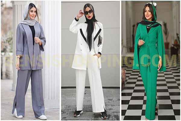 با کت شلوار زنانه چی بپوشیم؟