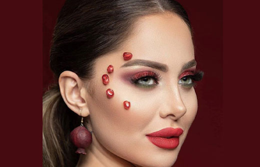 جدیدترین ایده های میکاپ شب یلدا ساده و فانتزی