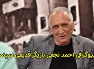 بیوگرافی احمد نجفی و همسرش | حواشی و شروع فعالیت هنری