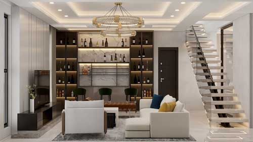 طراحی و اجرای دکوراسیون داخلی منزل مدرن – چکاد دیزاین