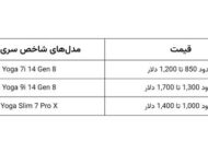 لیست قیمت لپ تاپ لنوو؛ مدل‌های شاخص هر سری چه قیمتی دارند؟