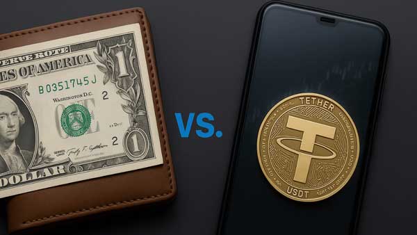 مقایسه تتر در برابر دلار