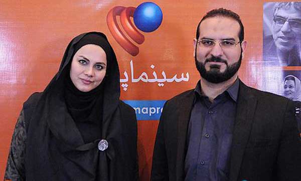 همسر نرگس آبیار و فرزندش 