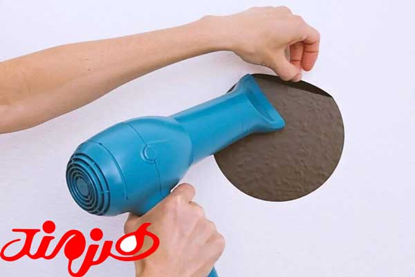 چگونه برچسب روی دیوار را بکنیم