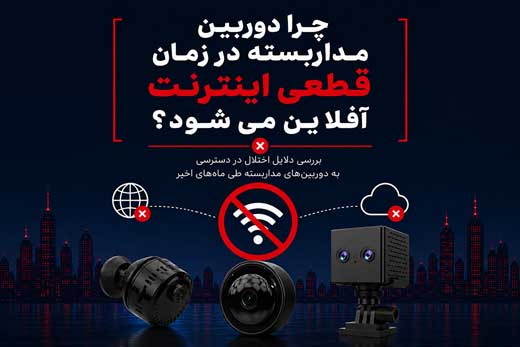 چرا در زمان قطعی اینترنت بین الملل، دوربین مداربسته شما آفلاین می شود؟