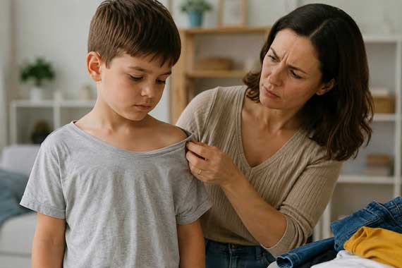 دلیل گشاد شدن یقه تیشرت کودک و راه جلوگیری از آن چیست؟