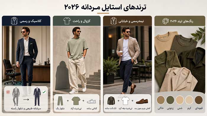بهترین ترندهای استایل مردانه ۲۰۲۶