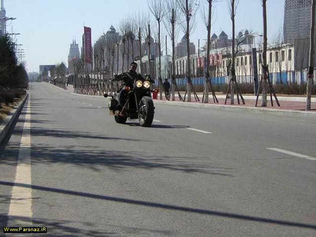ساخت موتور دست ساز عجیب توسط یک مرد چینی
