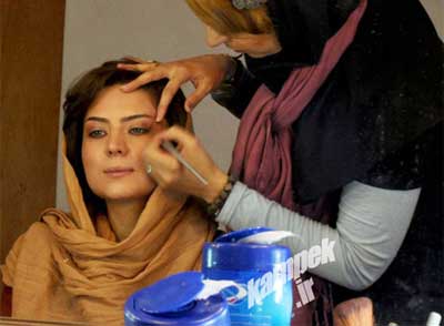 عکسهای دیدنی برخی بازیگران زن ایرانی در حال گریم کردن