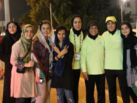 خوشحالی دختران فوتبالیست ایران پس از برد + عکس