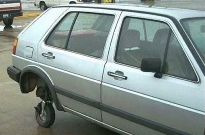 عکسهای خنده دار از خلاقیت در تعمیر اتومبیل
