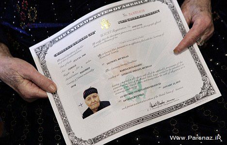 زن عراقی 111 ساله موفق به دریافت اقامت دائم آمریکا شد