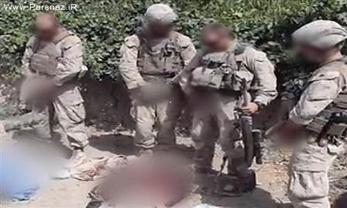 ادرار کردن سربازان آمریکایی بر اجساد افغانها! + عکس
