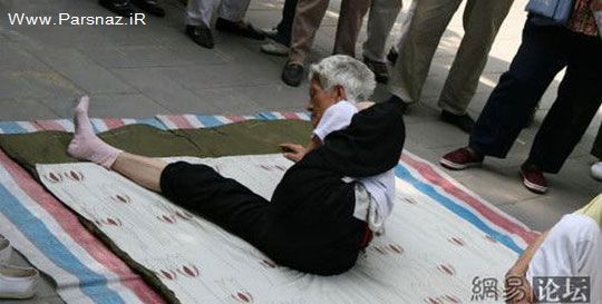 عکس های دیدنی از حرکات باور نکردنی یک پیر زن 90 ساله