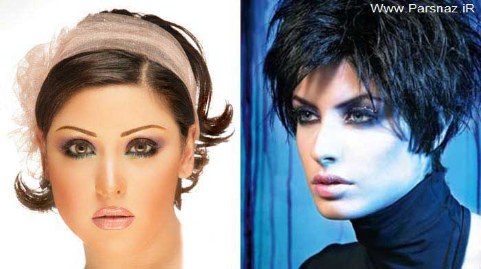تناسب مدل آرایش مو و مدل آرایش صورت + عکس