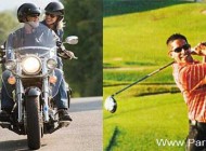 ماجرای عجیب توپ گلف و دندانهای شکسته این زن موتورسوار