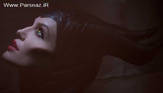چهره جالب آنجلینا جولی در فیلم جدیدش Maleficent +عکس