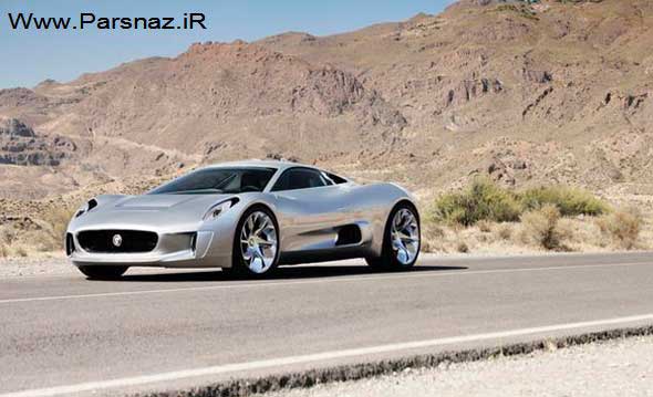 اتومبیل جگوار در حال تست نسخه آزمایشی C-X75 + عکس