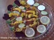 طرز تهیه کباب میگو و سبزیجات