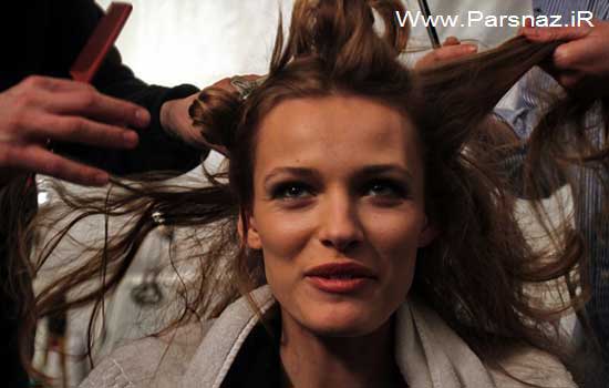 عکس‌ هایی از مانکن‌ ها و مدل‌ ها در پشت صحنه مراسم