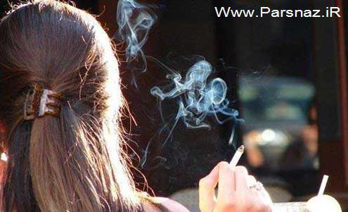 برهنه شدن یک خانم بخاطر ممانعت از سیگار کشیدنش
