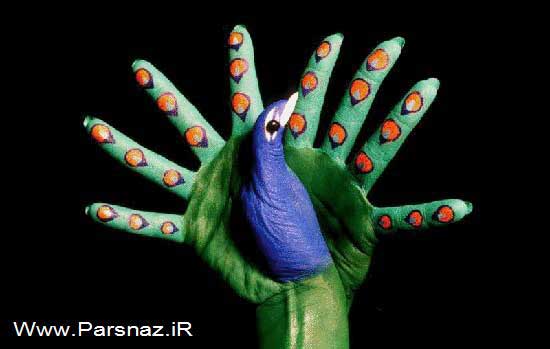 عکس های دیدنی از نقاشی های هنرمندانه و زیبا روی دست