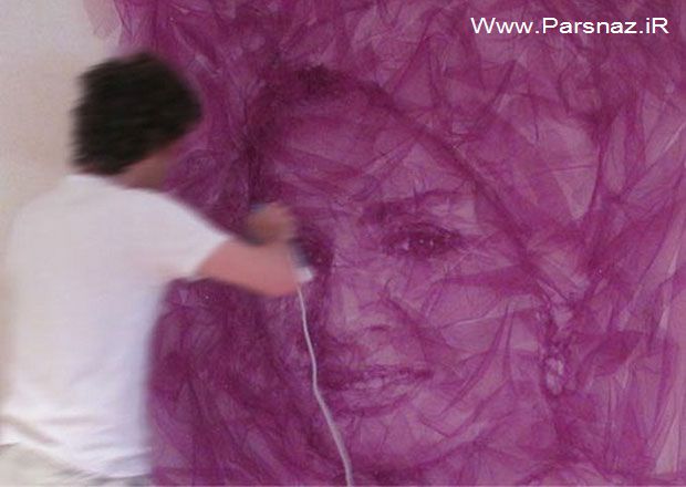 عکس هایی از اثرهای باورنکردنی یک هنرمند تنها با یک اتو