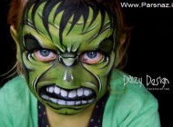 عکس هایی از هنرنمایی مادری بر روی چهره فرزندانش