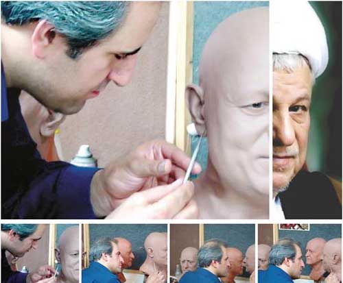 تصاویر جنجالی از مجسمه مومی هاشمی رفسنجانی