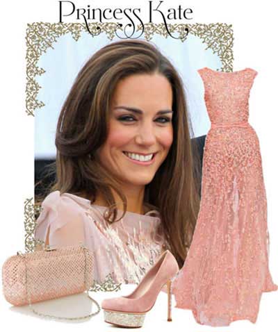 لباس شب را مانند Kate Middleton ست کنید