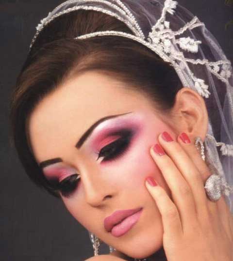 مدل های میکاپ و گریم خلیجی عروس (2)