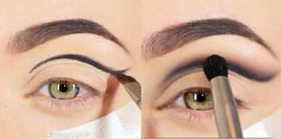 آموزش تصویری آرایش چشم با سایه فیروزه ای!!