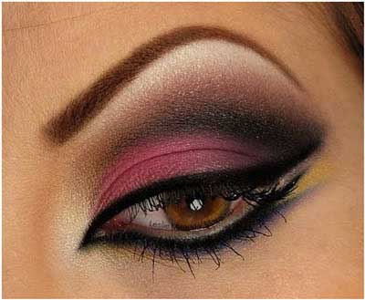 مدل آرایش چشم رنگ سال (تم بنفش)