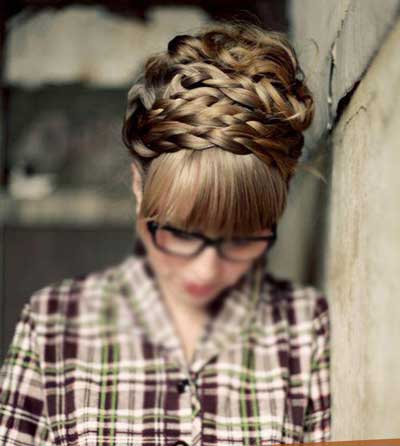 مدل شنیون بسته (5)
