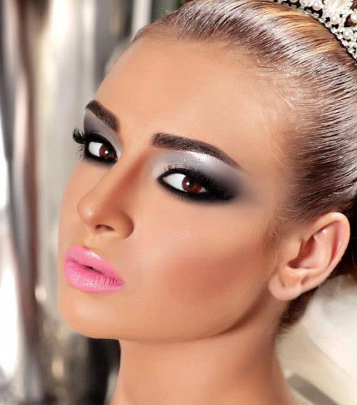 عکس هایی از متدهای آرایش صورت و موی عروس