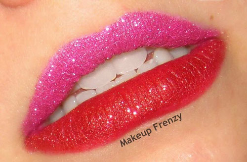 عکس هایی از مدل آرایش لب با رژ قرمز